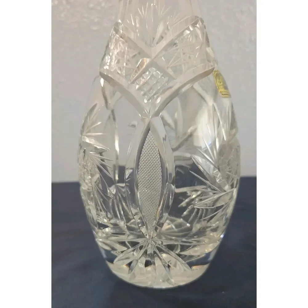 Vintage Lausitzer 24% Lead Crystal Decanter Made in German Democratic Republic